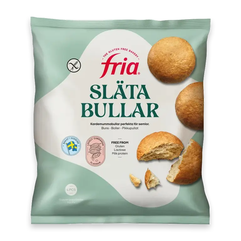 Släta bullar Glutenfri Fryst 235g