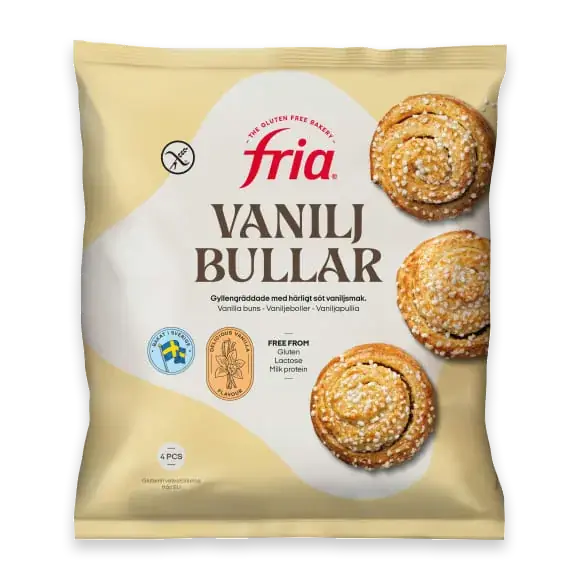 Vaniljbulle Glutenfri Frysta/4-pack