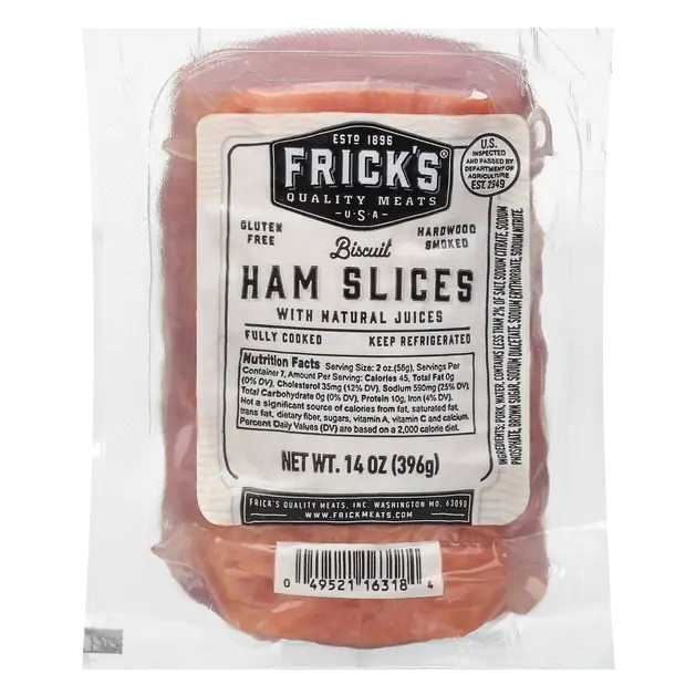 Frick's Biscuit Ham Slices, Hardwood Smoked