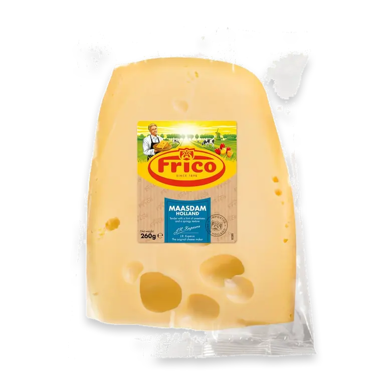Maasdam Holland Cheese Wedge
