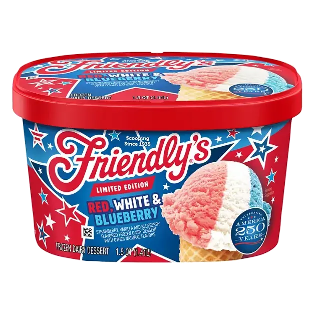 Limited Edition Red, White & Blueberry Frozen Dairy Dessert