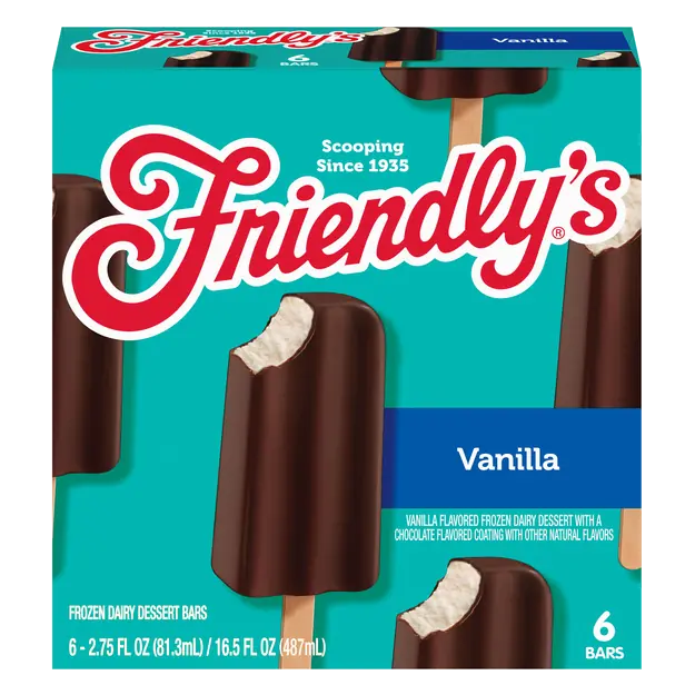 Vanilla Frozen Dairy Dessert Bars - 6 ct