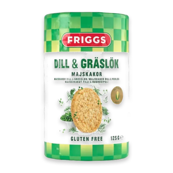 Dill Gräslök Majskakor