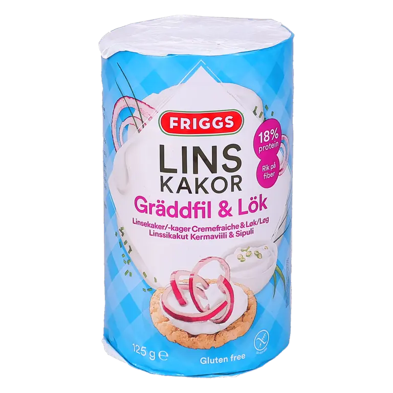 Linskakor Gräddfil & Lök