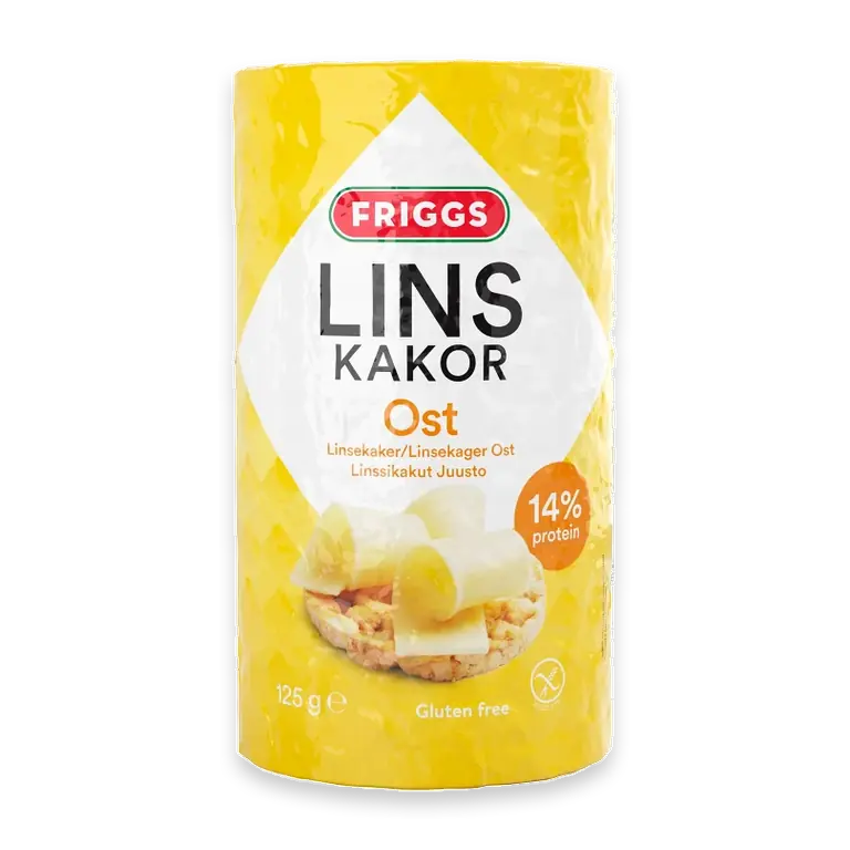 Linskakor Ost Glutenfri 125g