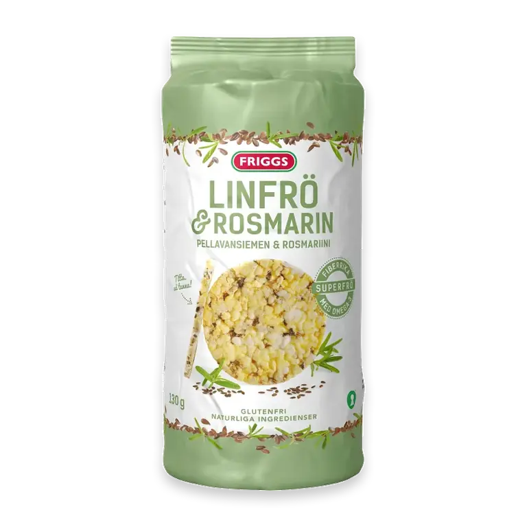 Riskakor Linfrö & rosmarin Glutenfri 130g