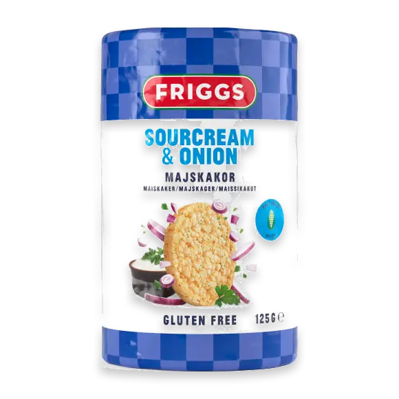 Sourcr/onion Majskakor