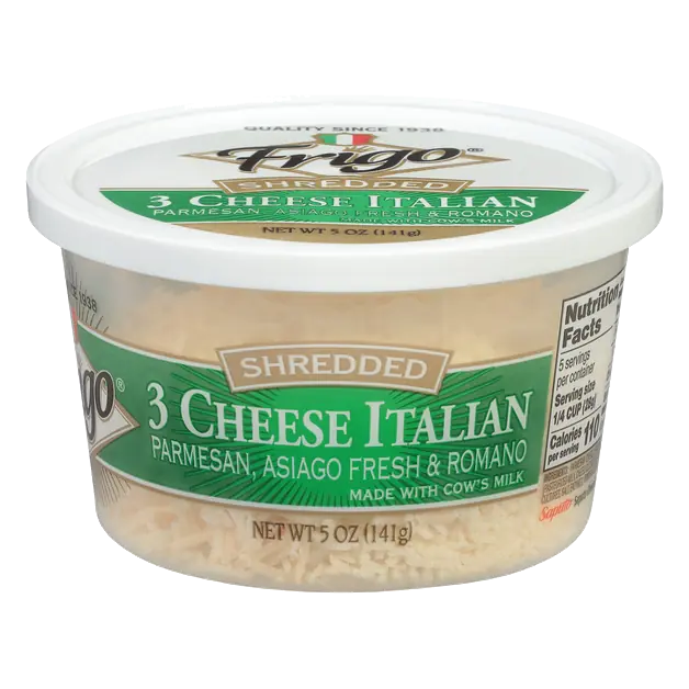 Shredded 3 Cheese Italian (Parmesan Asiago & Romano)