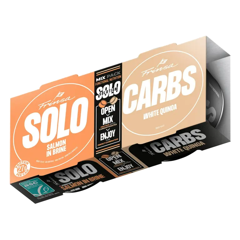 Solo 260g Salmon in Brine & Carbs White Quinoa Mix