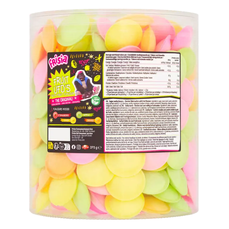 Frisia Fruit Ufo's with Fruit Flavour 375g