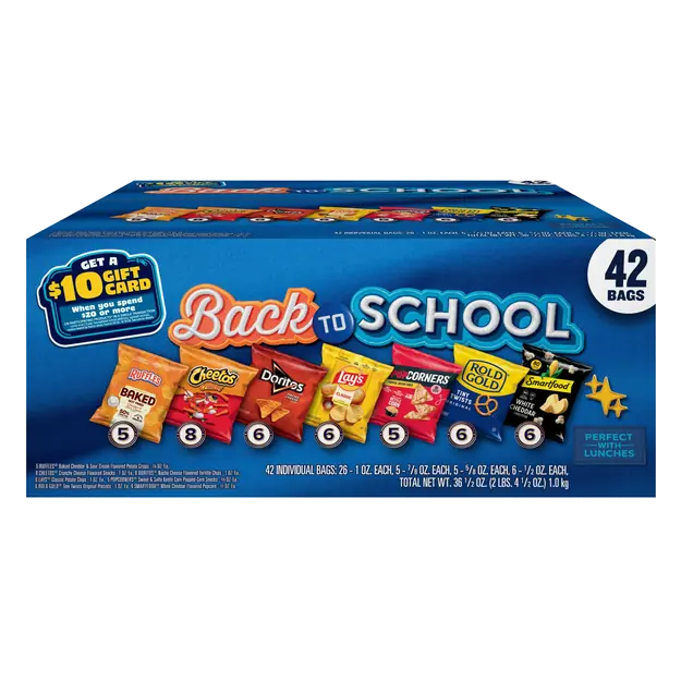 Back to School Snack Bags Variety Pack - 42 ct