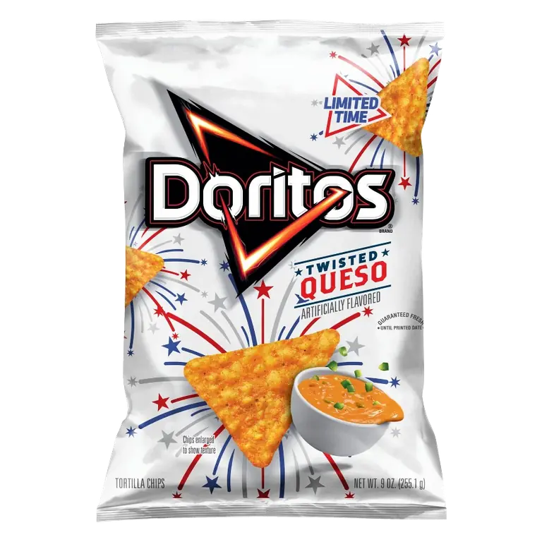 Frito-Lay Doritos Twisted Queso Tortilla Chips, 9oz