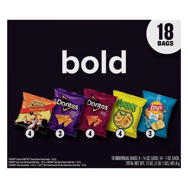 Snacks Bold Mix Variety Pack - 18 ct