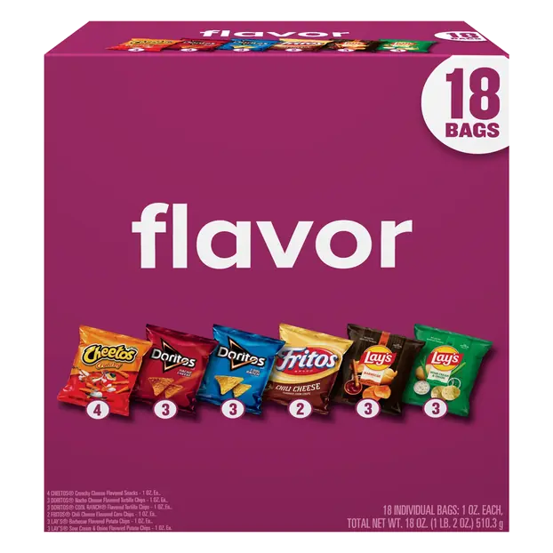 Snacks Flavor Mix Variety Pack - 18 ct
