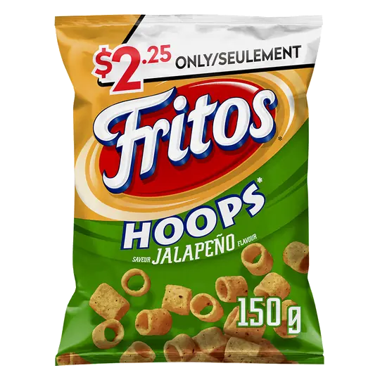 Hoops Corn Chips Jalapeño Flavour 150 g