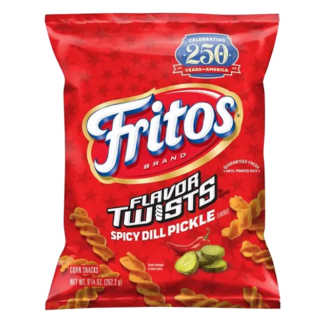 Spicy Dill Pickle Flavored Corn Snacks