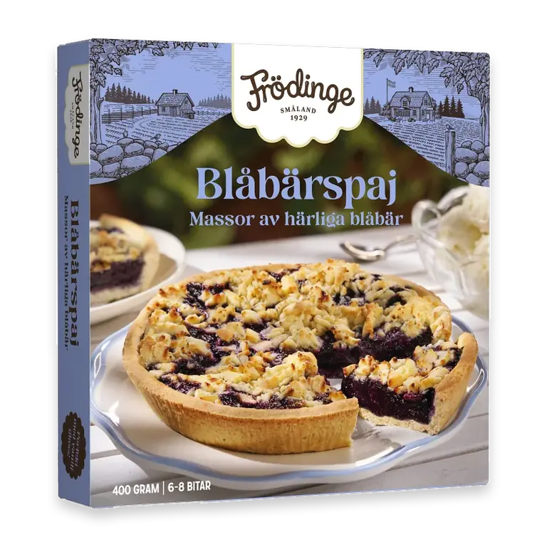 Blåbärspaj Fryst 400g