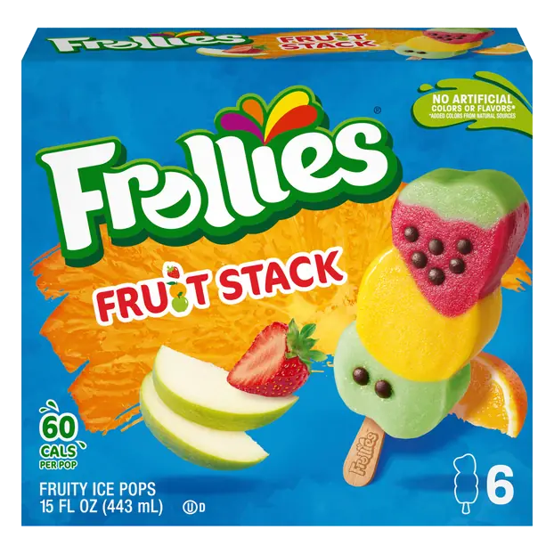 Fruit Stack Fruity Ice Pops - 6 ct Frozen