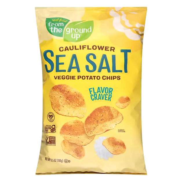 Gluten Free Sea Salt Cauliflower Chips