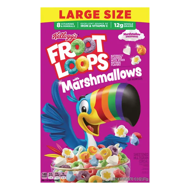 Fruit Flavor Multigrain Cereal with Marshmallows Large Size