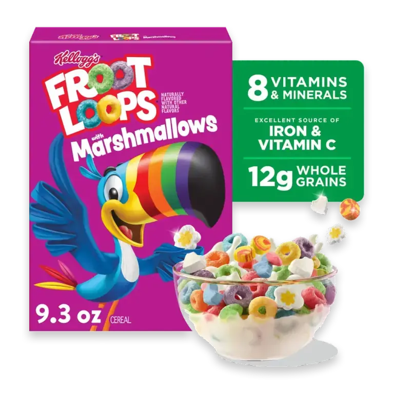 Kellogg's Froot Loops Original with Marshmallows Cereal