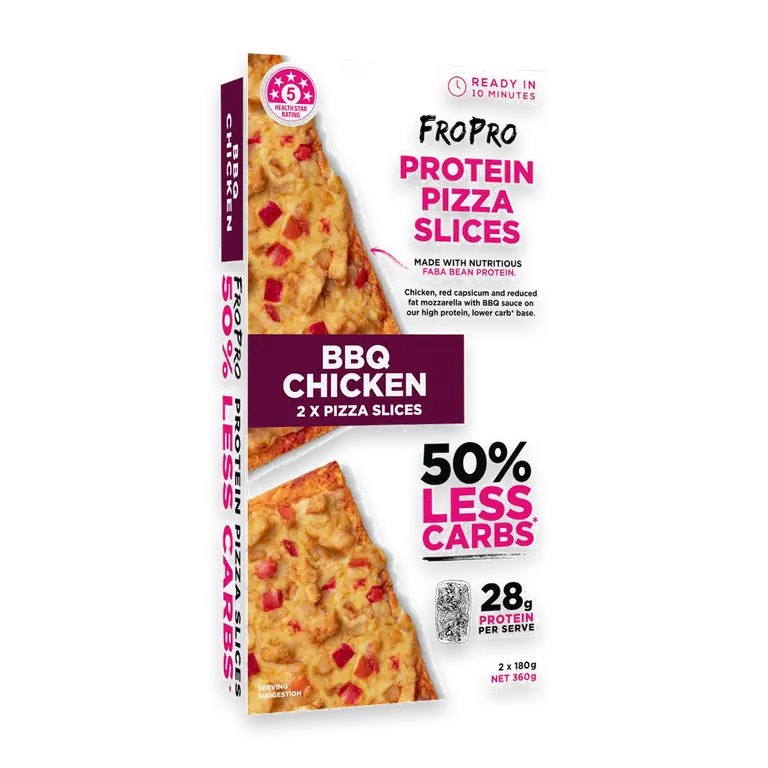Protein Pizza Slices BBQ Chicken