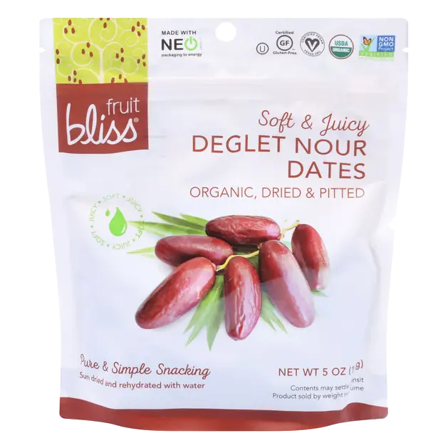 Organic, Dried & Pitted Deglet Nour Dates