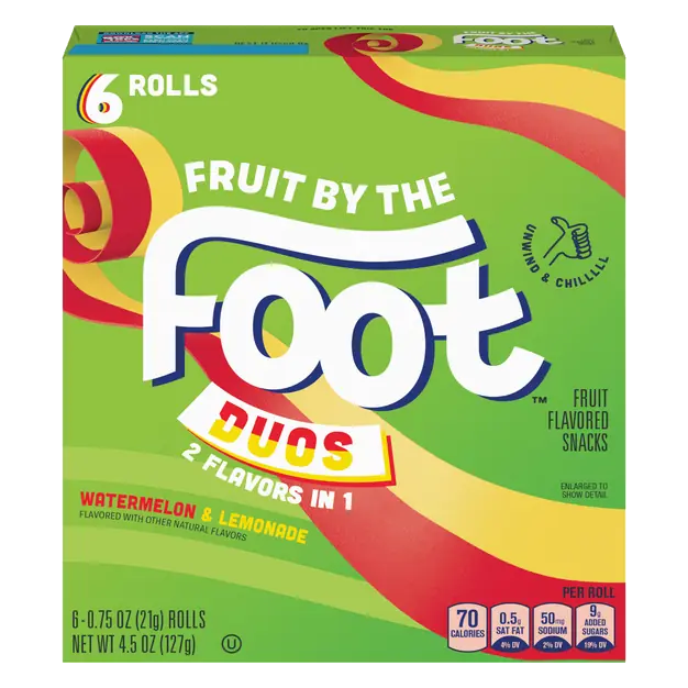 Duos Watermelon & Lemonade Fruit Flavored Snacks - 6 ct