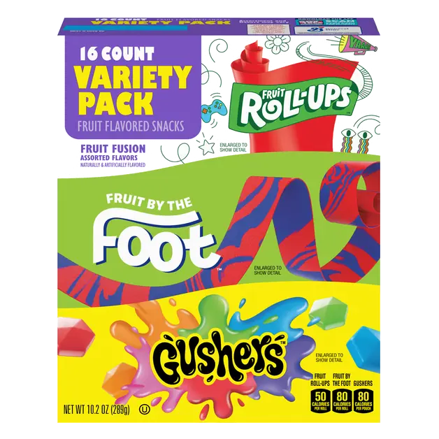 Fruit Gushers & Roll-Ups Variety Pack - 16 ct