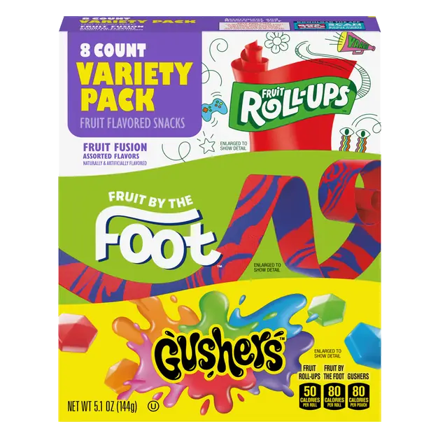 Fruit Gushers Variety Pack Fruit Snacks - 8 ct