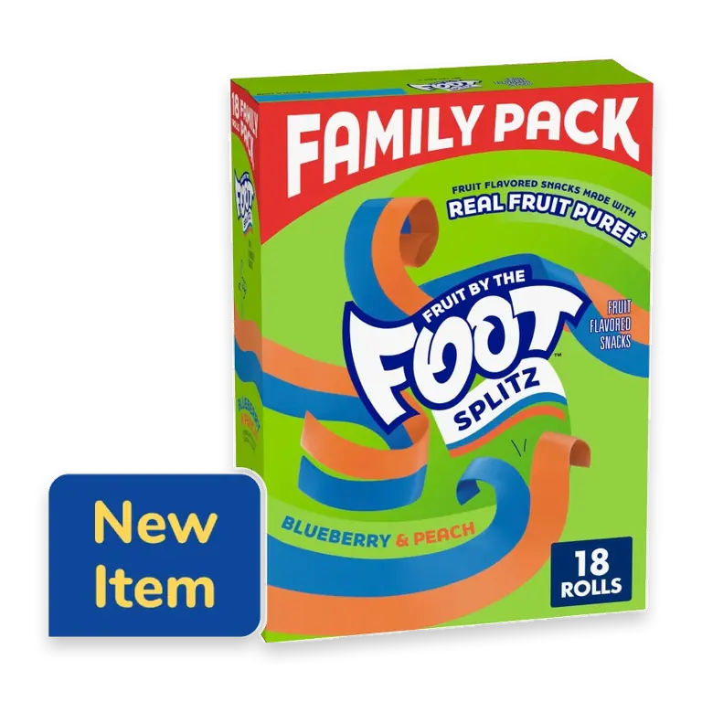 Splitz Blueberry and Peach Fruit Flavored Snacks