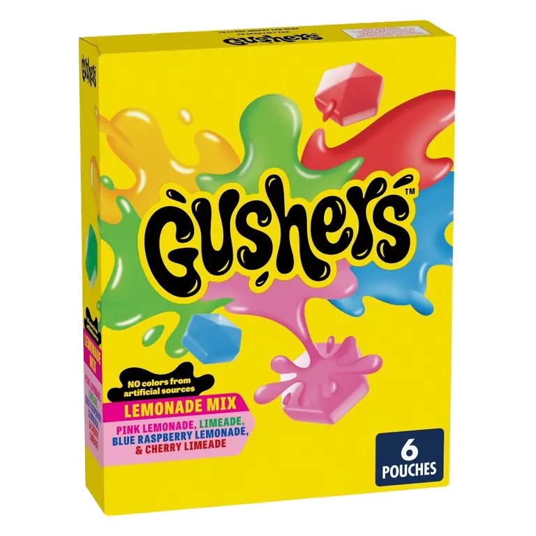 Gushers Fruit Snacks Lemonade Mix, 4.8oz/6ct