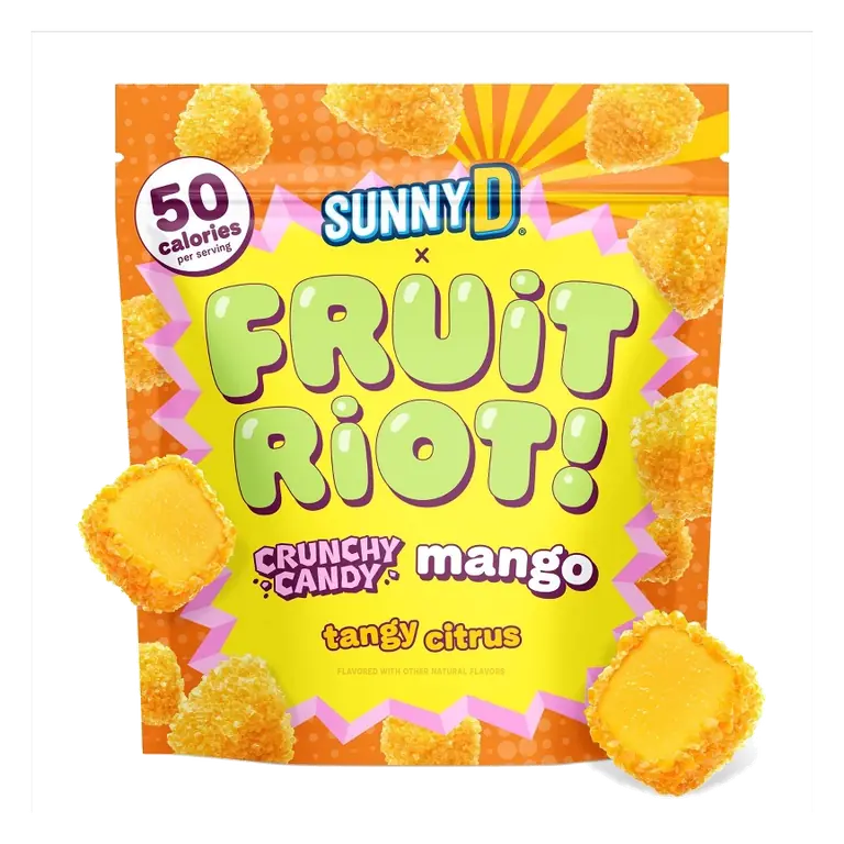Fruit Riot SunnyD Frozen Crunchy Candy Mango, 8oz