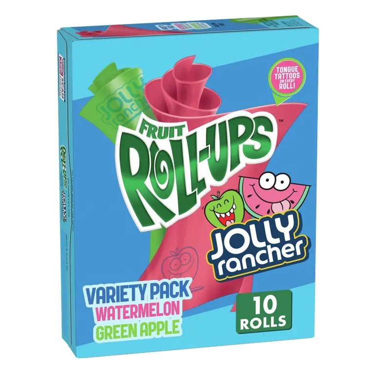 Jolly Rancher Green Apple and Watermelon Fruit Roll-Ups