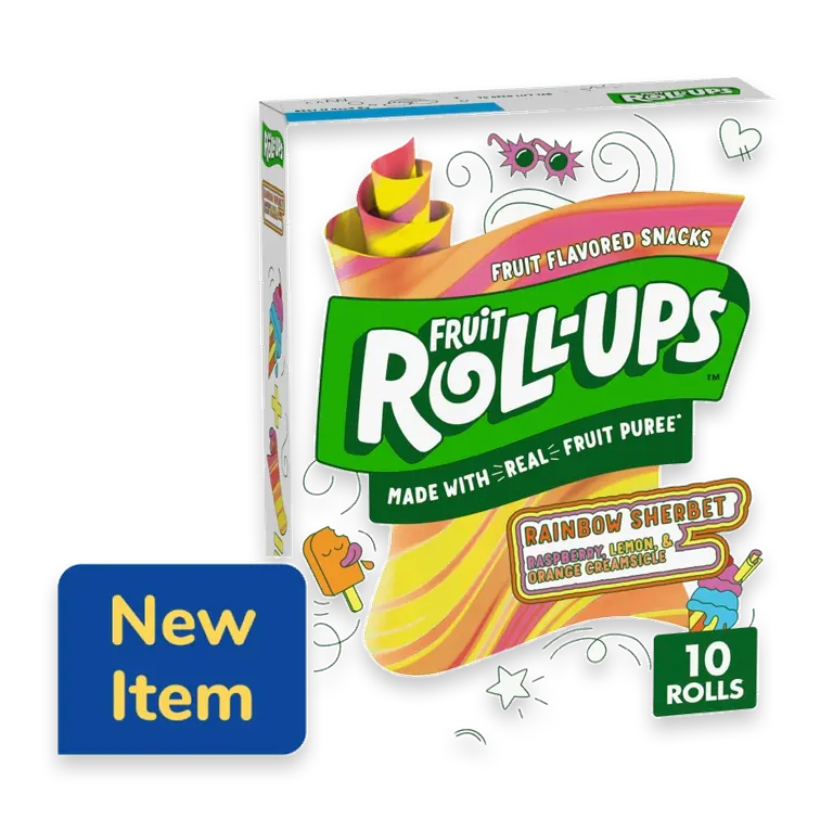 Rainbow Sherbet Fruit Flavored Snacks