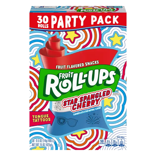 Star Spangled Cherry Fruit Flavored Snacks - 30 ct