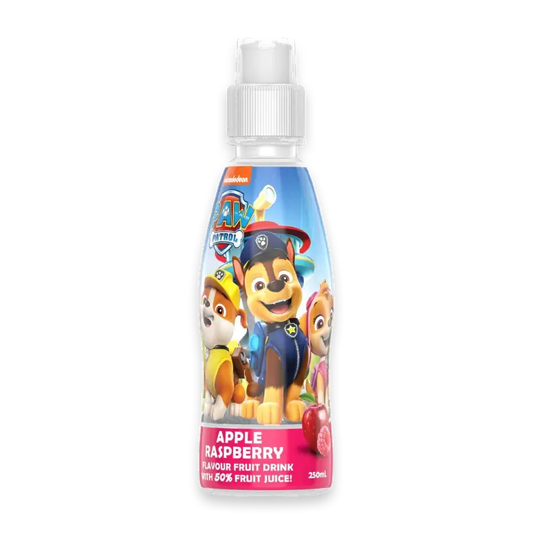 Paw Patrol Apple Raspberry Fruit Drink Poppers Bottle