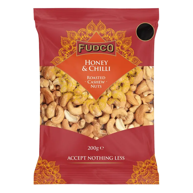 200g Honey & Chilli Roasted Cashew Nuts