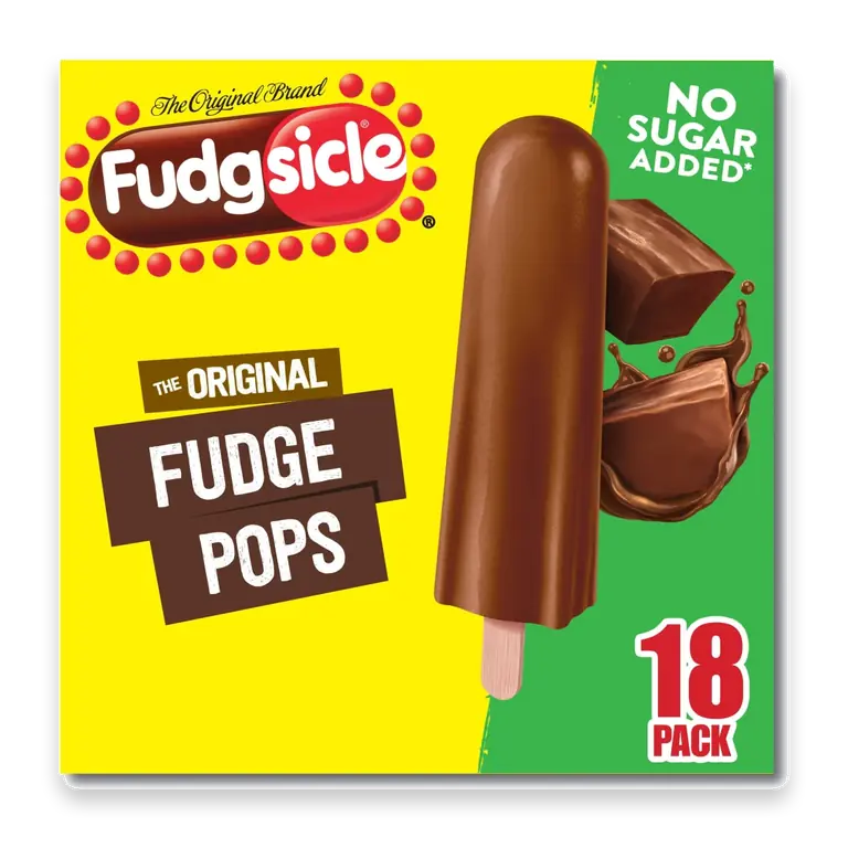 Popsicle Fudgsicle Original Fudge Pops No Sugar Added