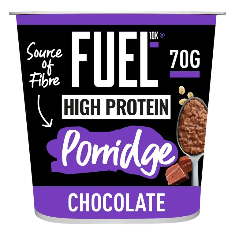 10K High Protein Chocolate Porridge Oat Cereal Pot 70g