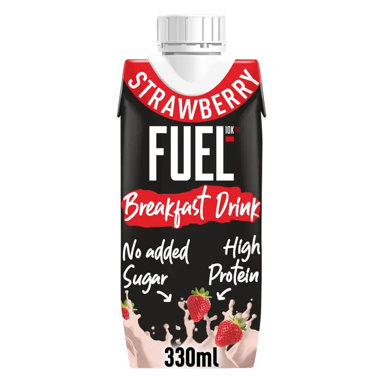 10K Strawberry High Protein Milk Breakfast Shake Drink 330ml