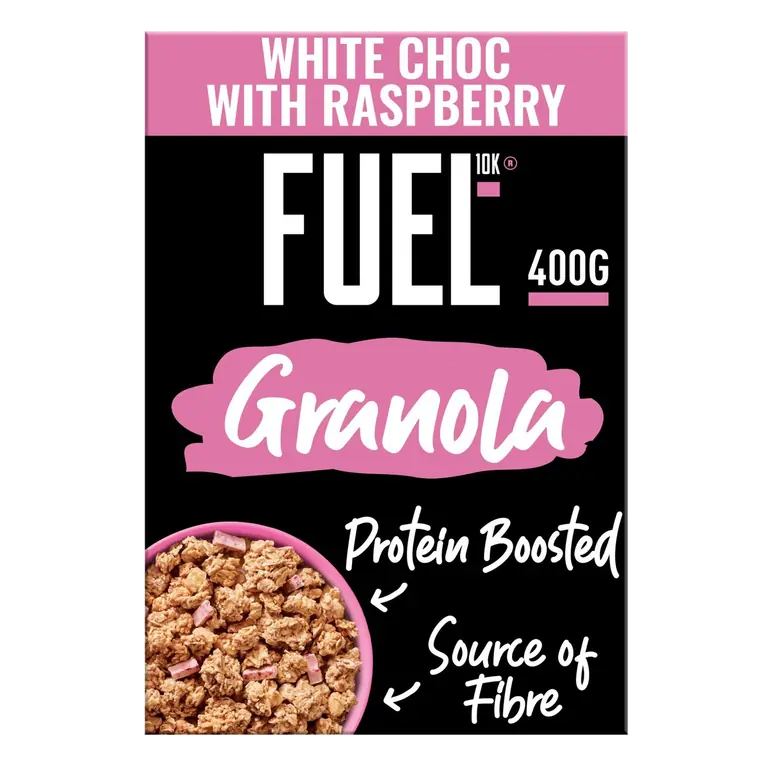 White Chocolate with Raspberry Protein Granola Cereal 400g