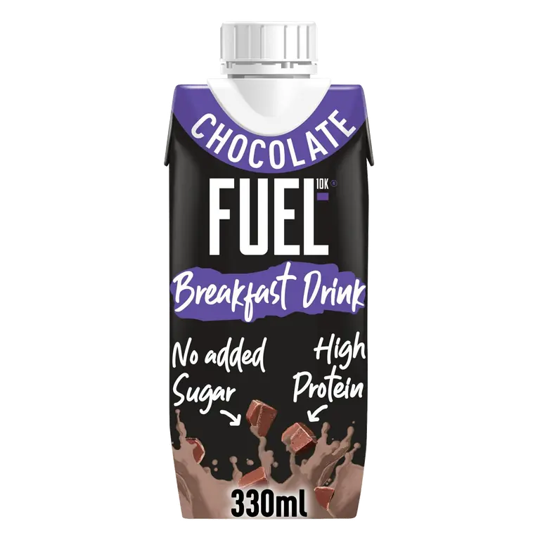FUEL10K 330ml On the Go Ready to Drink Breakfast High Protein Chocolate Milk Shake