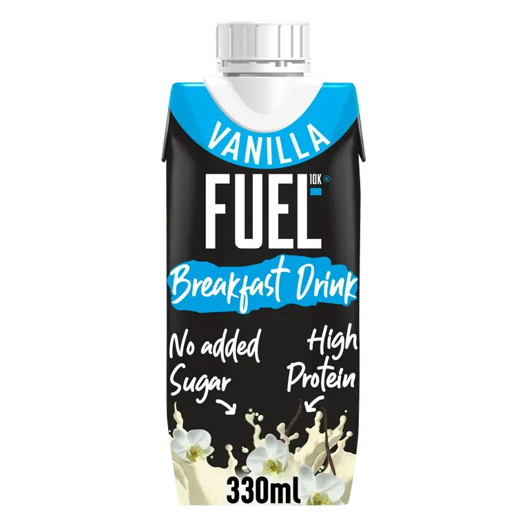 FUEL10K 330ml On the Go Ready to Drink Breakfast High Protein Vanilla Milk Shake