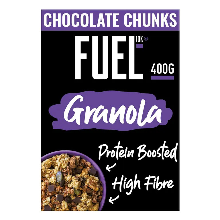 FUEL10K Chocolate Chunks Protein Granola Breakfast Cereal 400g