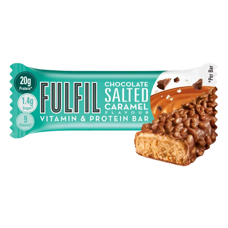 Chocolate Salted Caramel Flavour Vitamin & Protein Bar 55g