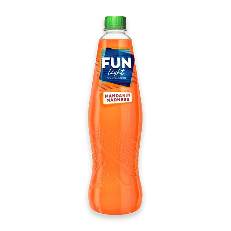 Lightdryck Mandarin Madness Sockerfri 1l