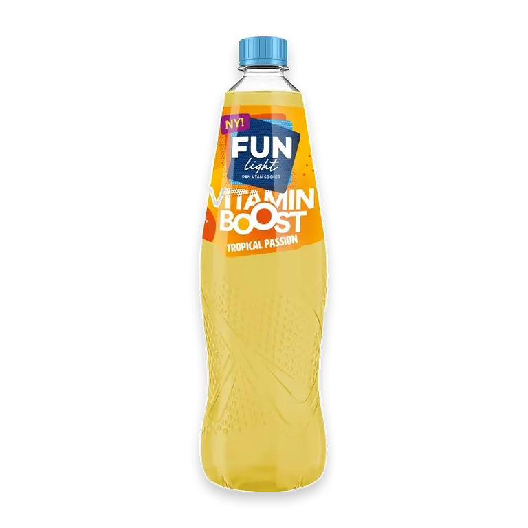Lightdryck Tropical Passion Sockerfri 80cl