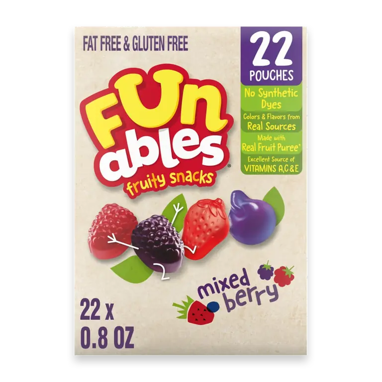 Mixed Berry Fruit Flavored Snacks Box