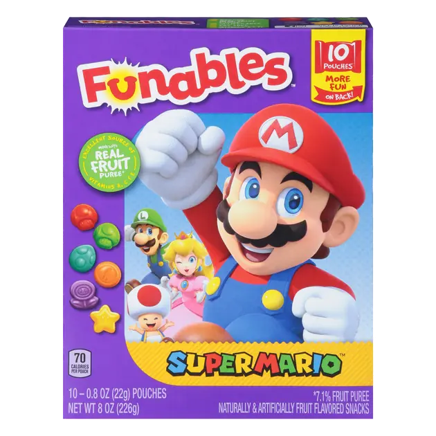 Super Mario Fruit Flavored Snacks